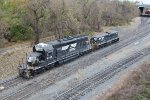 NS 6185 and 864 at the west end of Enola yard